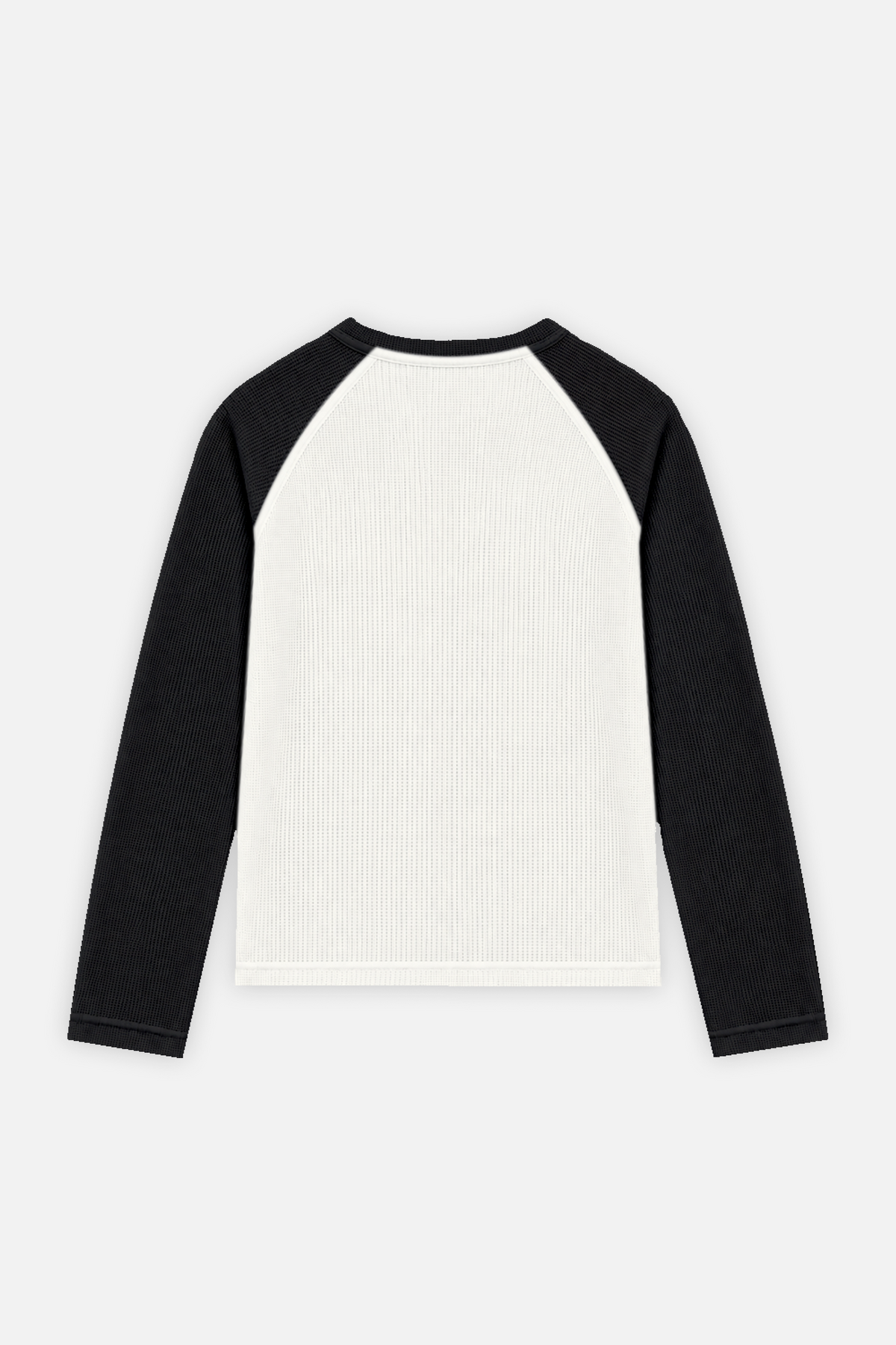 Raglan Longsleeve Ivory w/ Black — foto 3