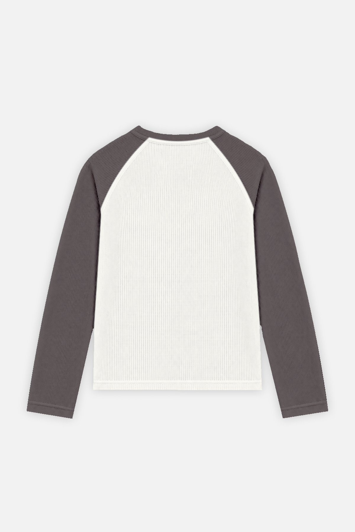 Raglan Longsleeve Ivory w/ Grey — foto 3