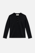 Ribbed Henley Black — foto 1
