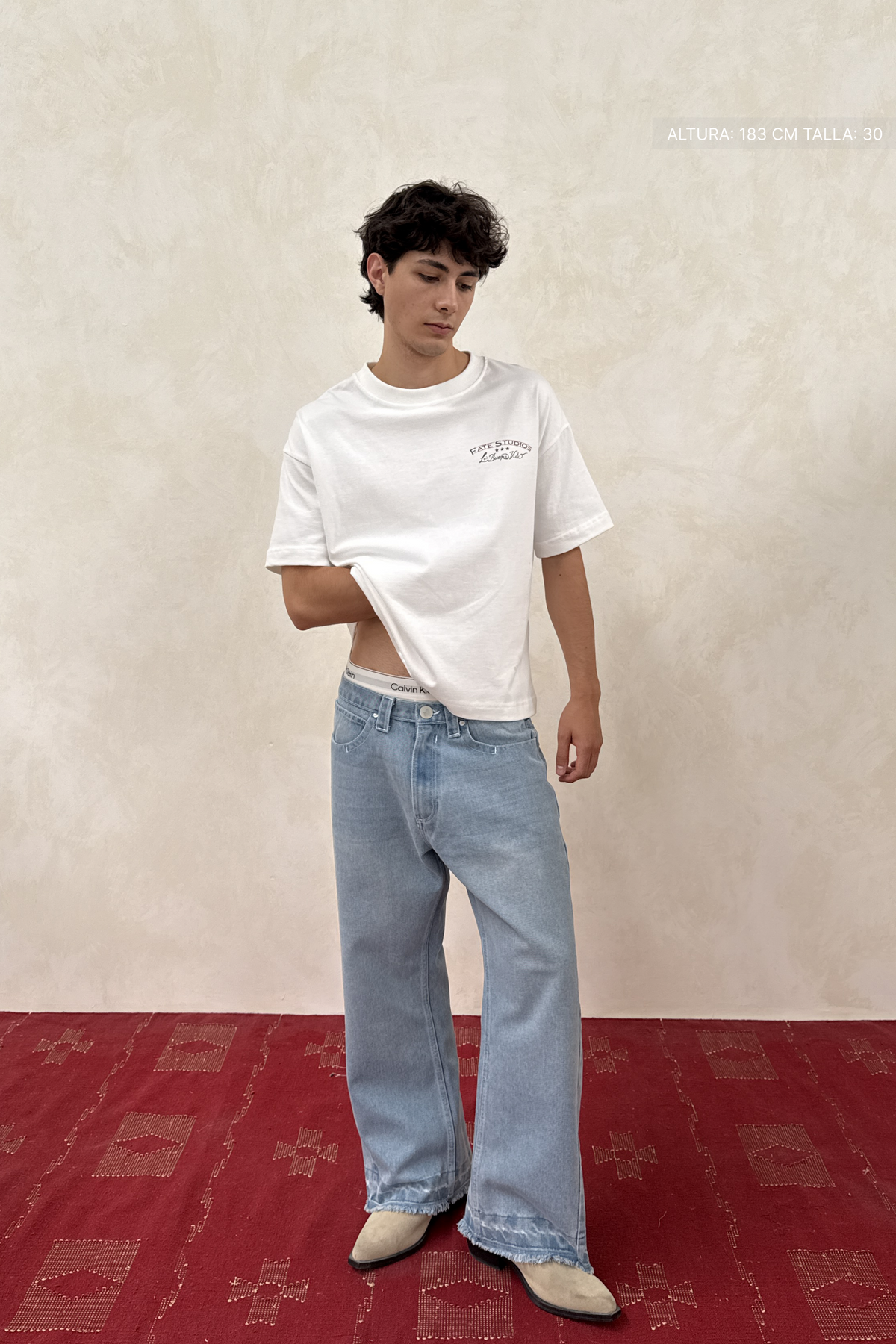Twisted Flare Jeans Washed Blue — foto 6