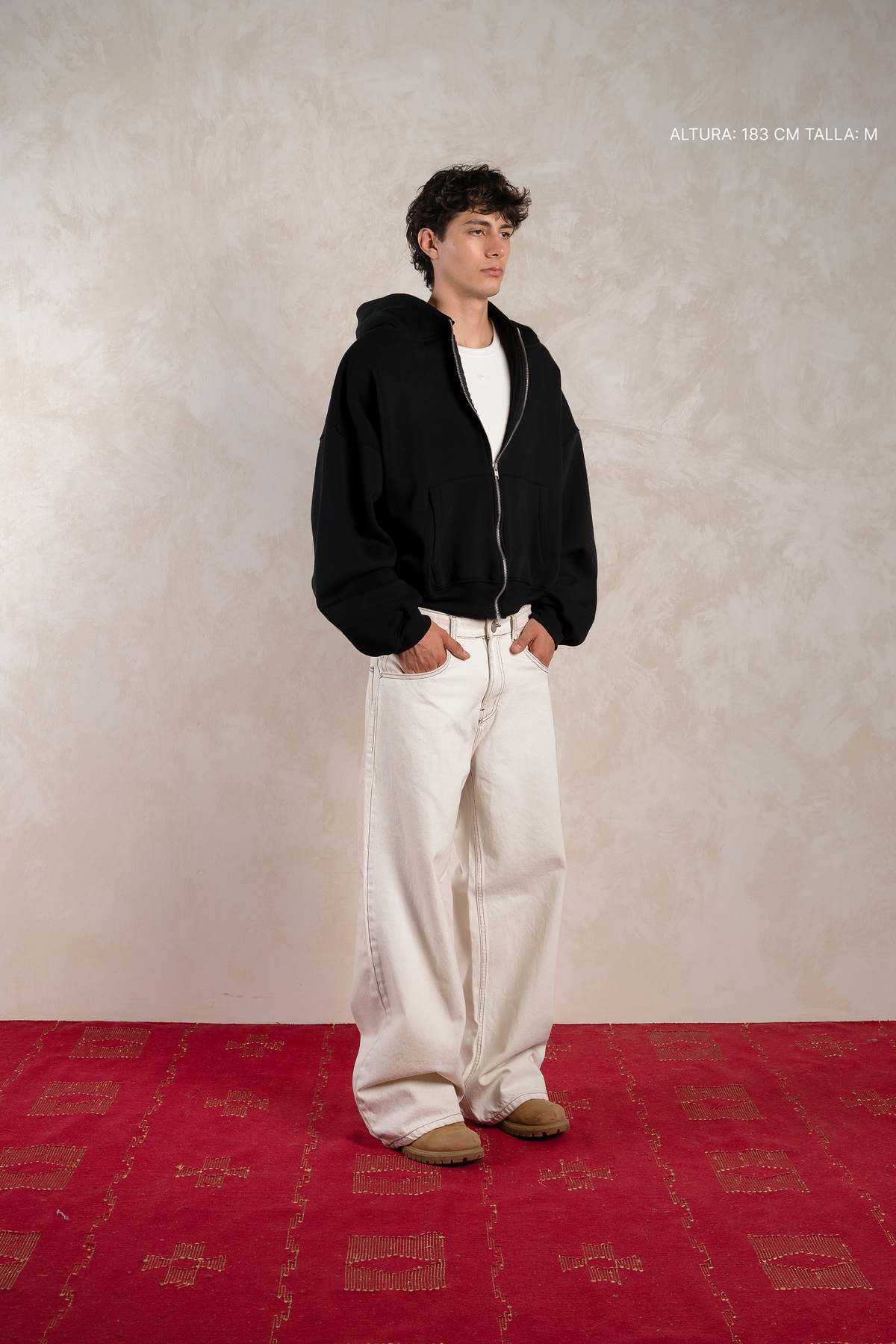 Zip Hoodie Black — foto 5