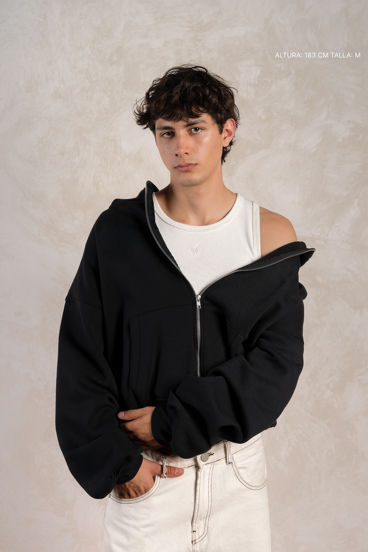Zip Hoodie Black — foto 6