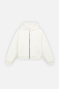 Zip Hoodie Ivory